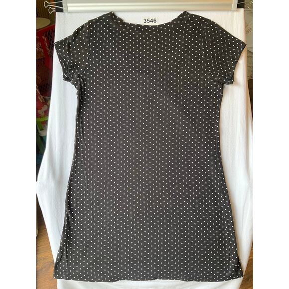 Charter Club Intimates Women Dress size M Short Sleeve V-neck Above Knee Black - Picture 7 of 7